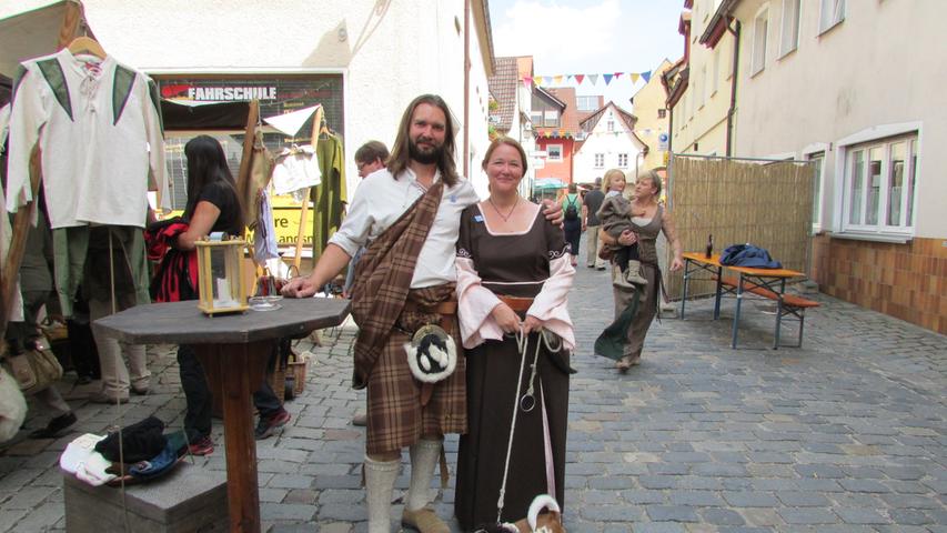 Mittelalterliches Treiben beim Bürgerfest in Gräfenberg