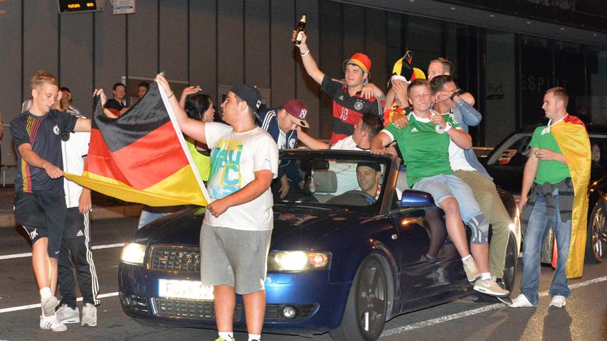 Weltmeister! Ausnahmezustand auf Erlangens Straßen