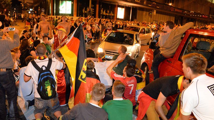 Weltmeister! Ausnahmezustand auf Erlangens Straßen