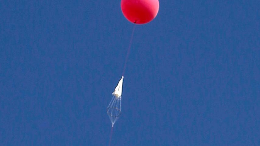 Wetterballon: Hoch über Mittelfranken