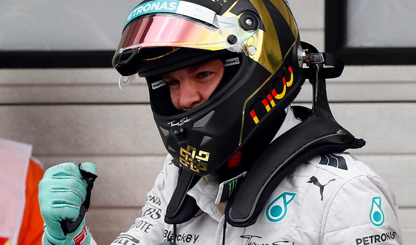 Profitierte vom Hamilton-Pech: Nico Rosberg war Schnellster im Qualifying.