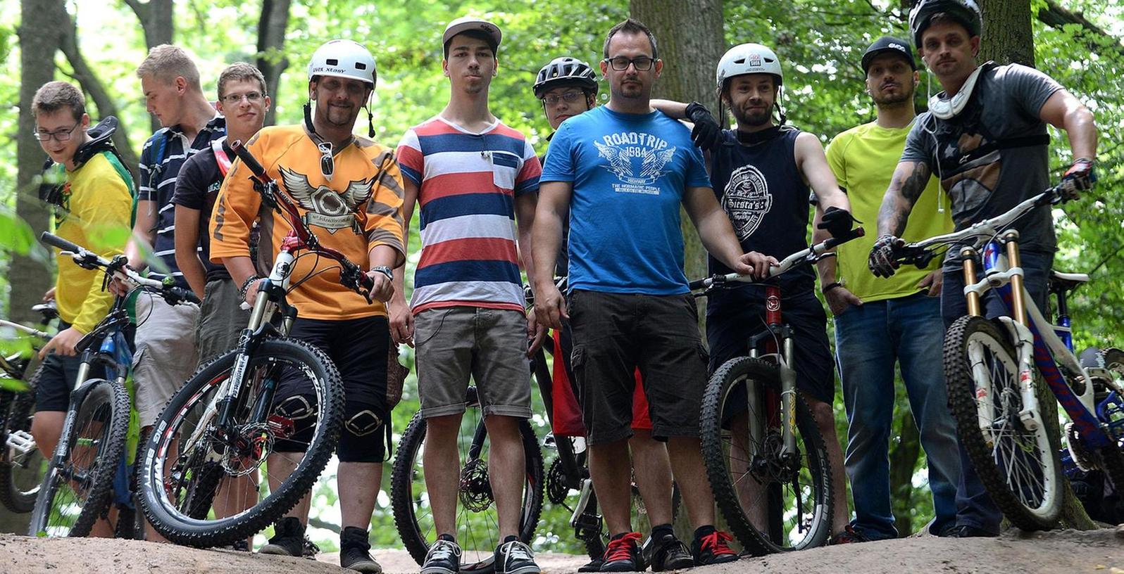 Fürths Mountainbiker feilen am Bikepark auf der Deponie