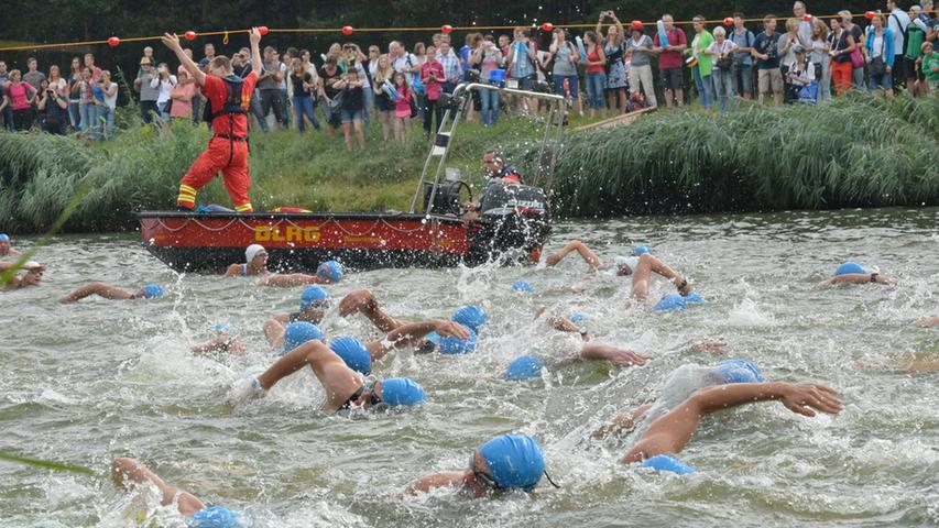 Schwimmen, Radeln, Laufen: In Erlangen war am Sonntag wieder Triathlon angesagt.