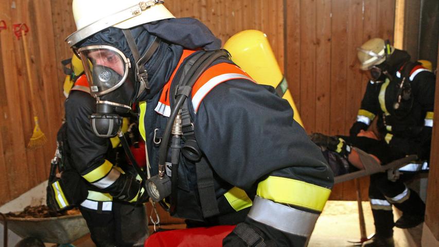 Großübung der Feuerwehren im Landkreis Forchheim