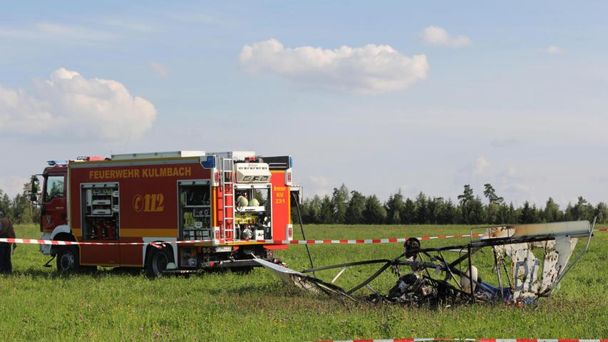Flieger an Kulmbacher Flugplatz abgestürzt: Pilot stirbt