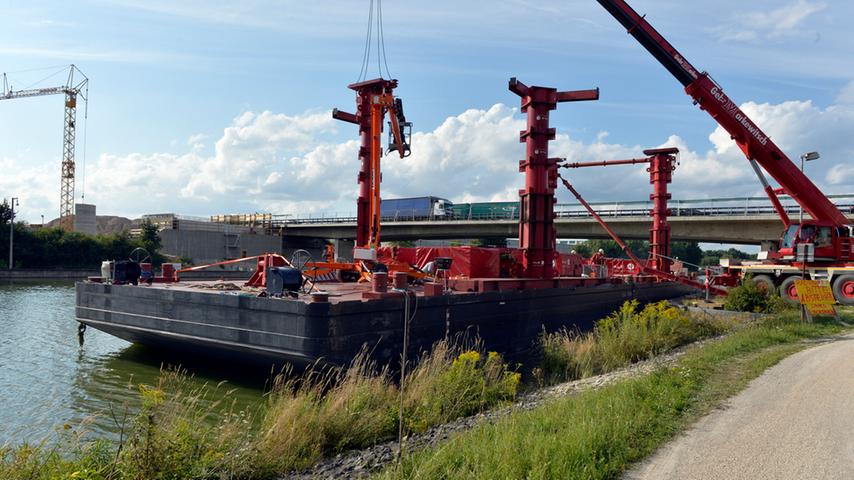 Brücke über Main-Donau-Kanal: Vorbereitungen laufen