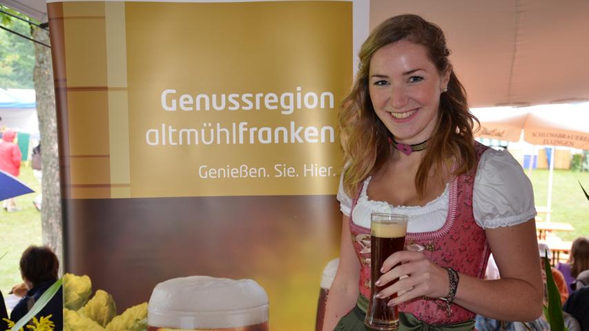 Botschafterin für den regionalen Gerstensaft: die Altmühlfränkische Bierkönigin Andrea Lindner.