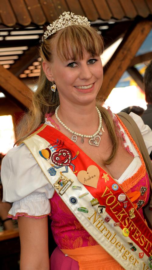 Für Andrea Konn ist es das letzte Nürnberger Volksfest als Volksfestkönigin.