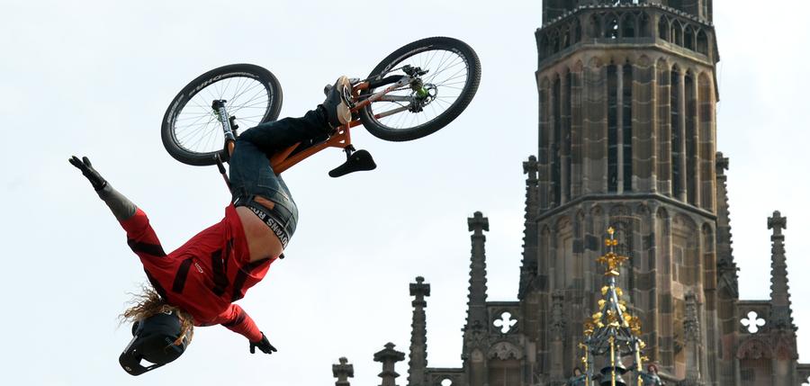 Mega-Sprünge und Helden: Der District Ride am Samstag