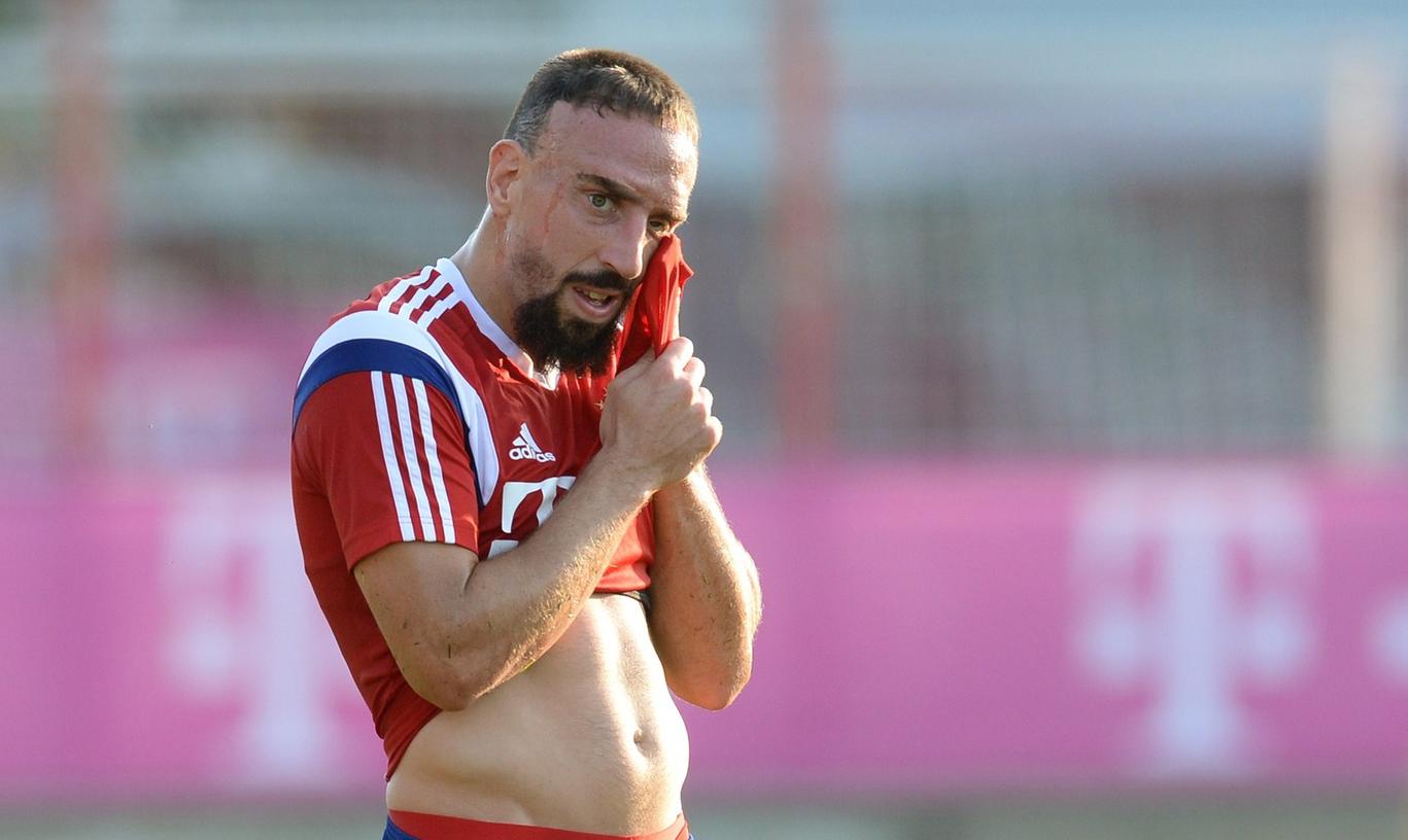Die Patellasehne: Franck Ribery steht mindestens gegen Manchester nicht zur Verfügung.