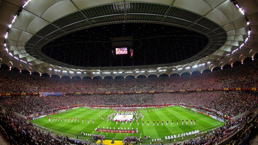 Bukarest ist einen Schritt weiter: Die "Arena Nationala" steht seit geraumer Zeit und war bereits Schauplatz eines großen europäischen Fußball-Feinschmeckers: Dem Europa-League-Finale 2012.
