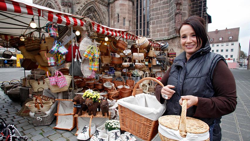 Der Herbstmarkt auf dem Nürnberger Hauptmarkt