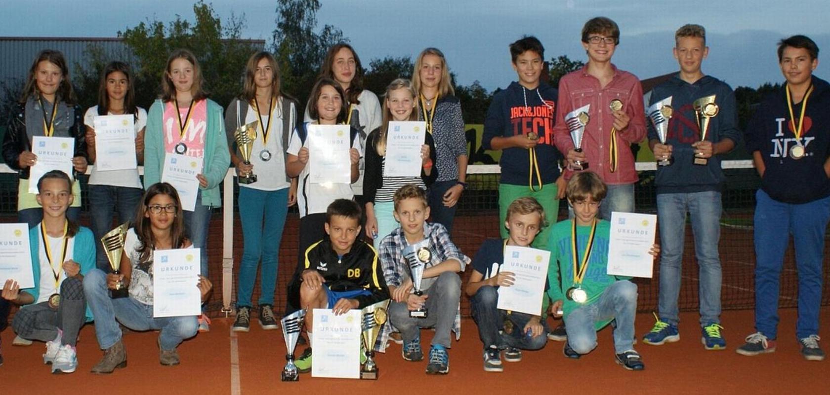 TSV Wolkersdorf kürte bei der Jugend Tennis-Vereinsmeister