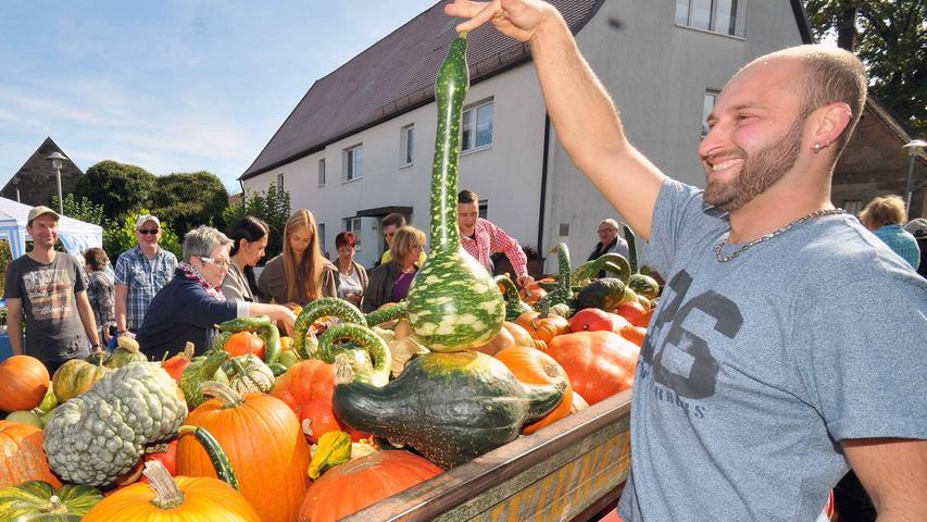 3000 Besucher beim elften Kürbismarkt in Büchenbach
