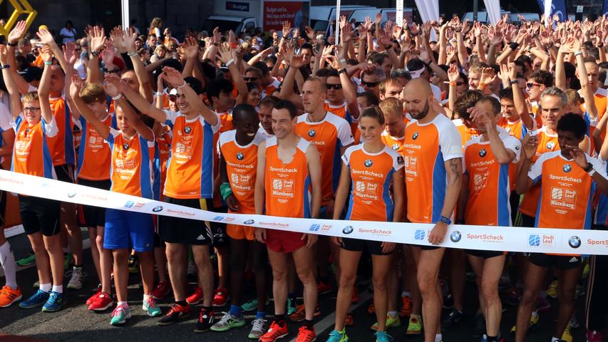 Tausende Läufer starteten auch 2014 wieder beim Stadtlauf in Nürnberg.