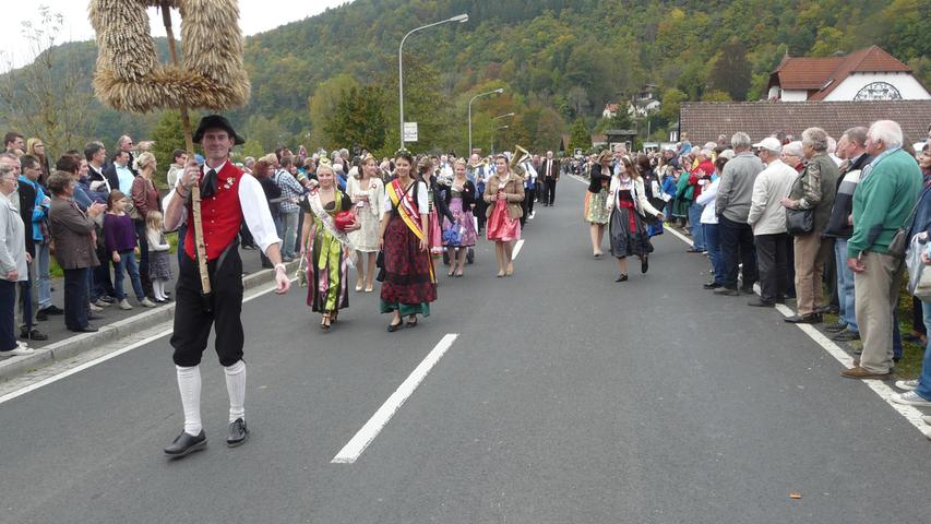 Der Markt Wiesenttal und die Gemeinde Muggendorf feirten dieses Wochenende ihr traditionelles Erntedank- und Kürbisfest.