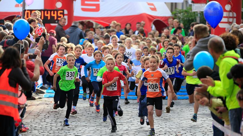 Schwabacher Citylauf 2014: Teilnehmerrekord bei bestem Wetter
