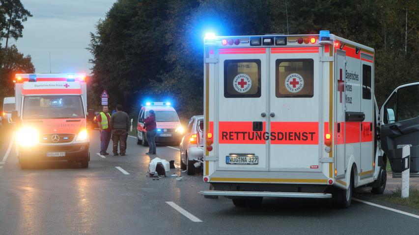 Zwei Verletzte bei Motorradunfall bei Thannhausen