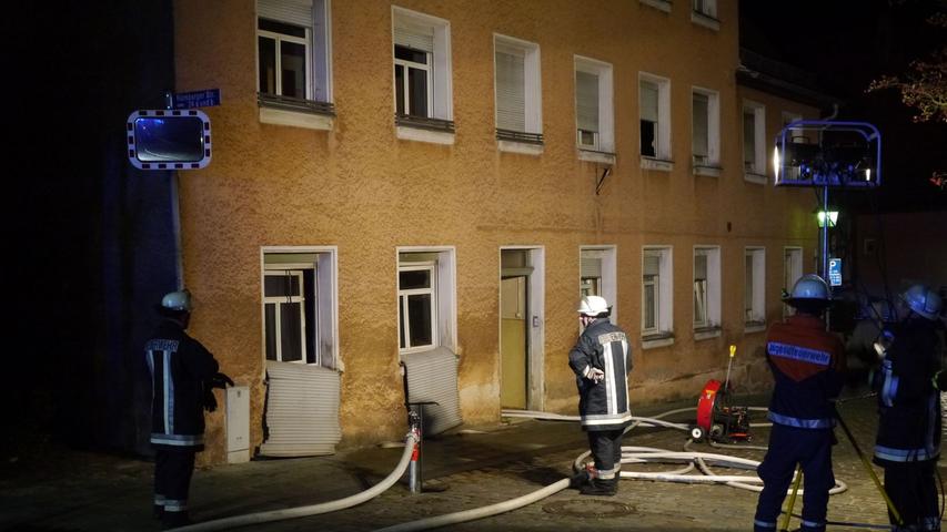 Feueralarm in der Schwabacher Altstadt