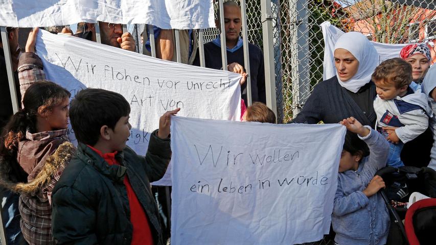 Zirndorfer Flüchtlinge demonstrieren für ein "Leben in Würde"