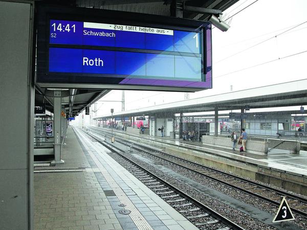 Bahnstreik traf Pendler und Fernreisende in Nürnberg hart