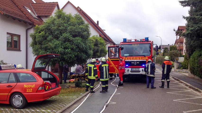 Brand in Wilhermsdorf: Mann erleidet leichte Rauchvergiftung