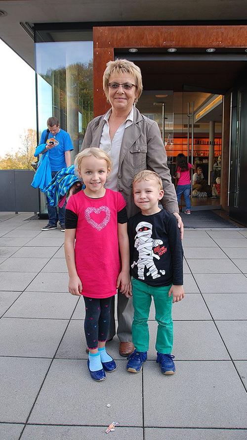 Die 58-jährige Gudrun war schon mit ihren eigenen Kindern Gast auf dem Kindermusikfestival. Dieses Mal waren ihre Enkelkinder, Felix (4) und Hanna (5), an der Reihe.
