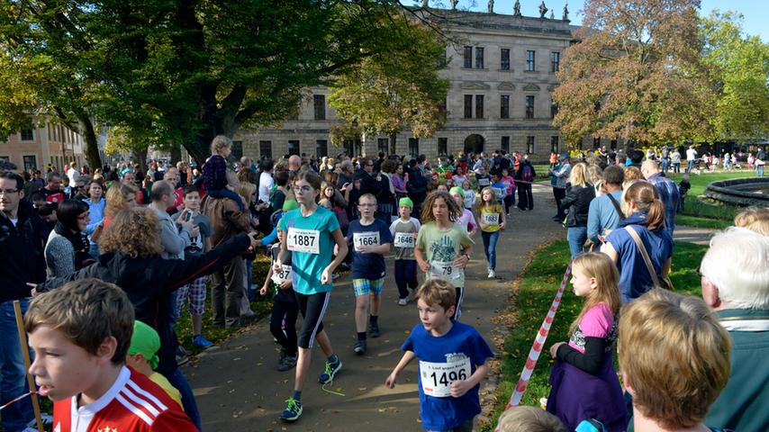 Premiere im Schlossgarten: Zum ersten Mal fand am Sonntag der Lauf gegen Krebs statt.