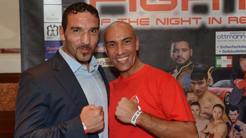 Kampfkünstler unter sich: der ehemaliger WBA-Weltmeister im Cruisergewicht Firat Arslan (links) und der Kickboxtrainer des K1.