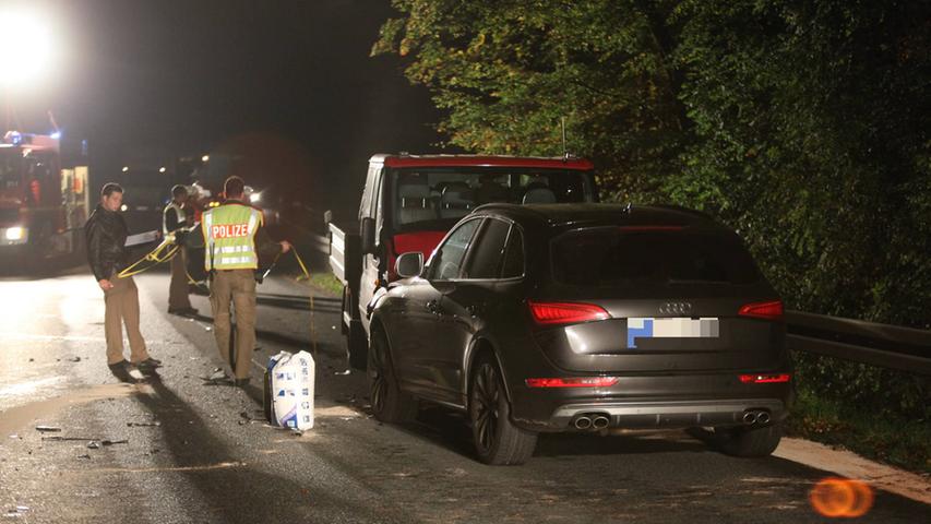Kettenreaktion: Drei Autos kollidieren frontal bei Kulmbach