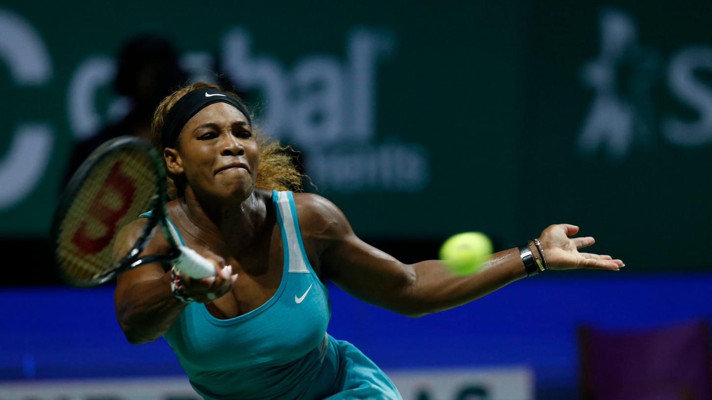 Sinnt auf Revanche: Serena Williams verlor in der Vorrunde gegen ihre Final-Gegnerin Simona Halep.