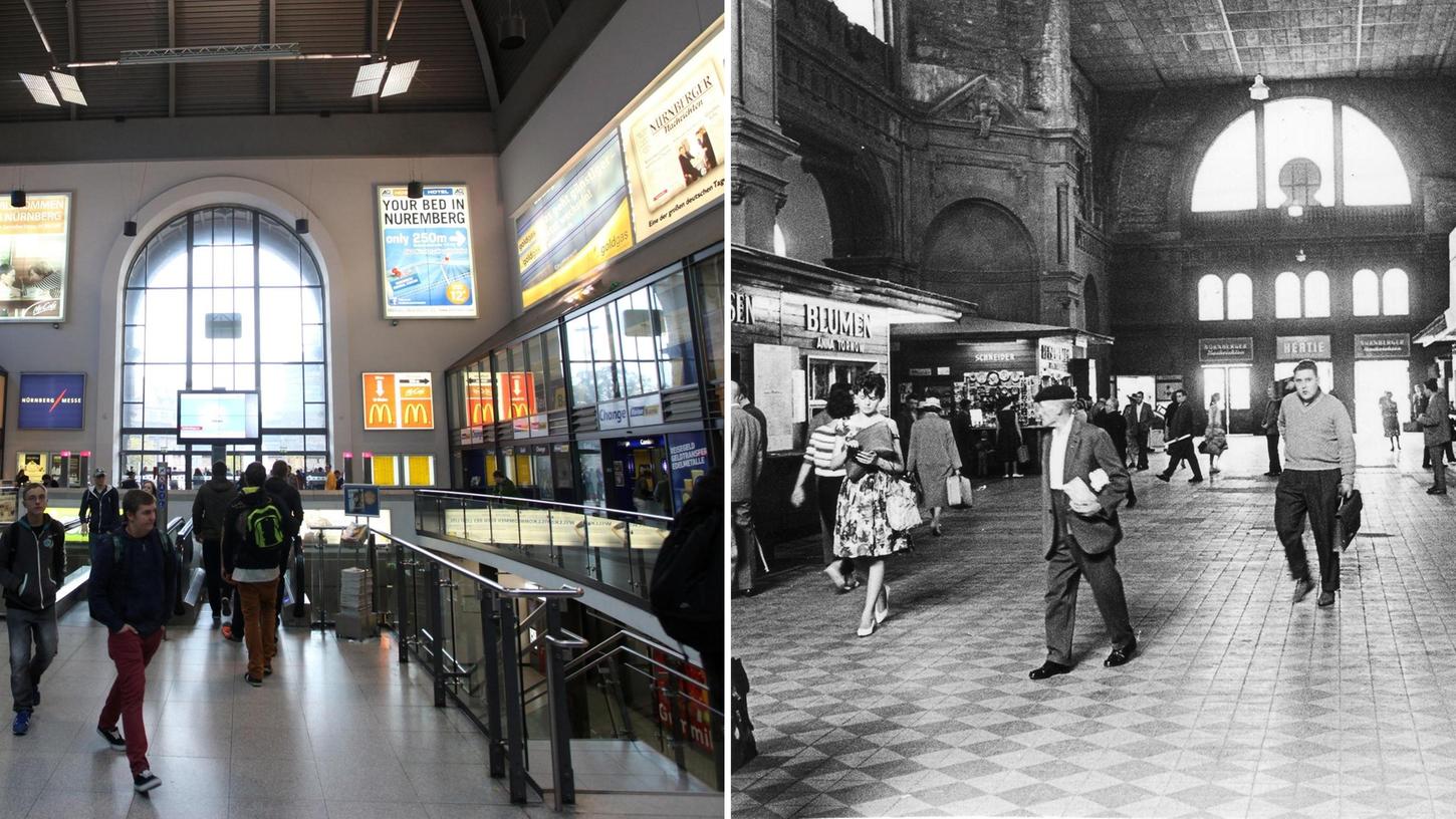 Der Nürnberger Hauptbahnhof war einst prachtvoller Mittelpunkt ...