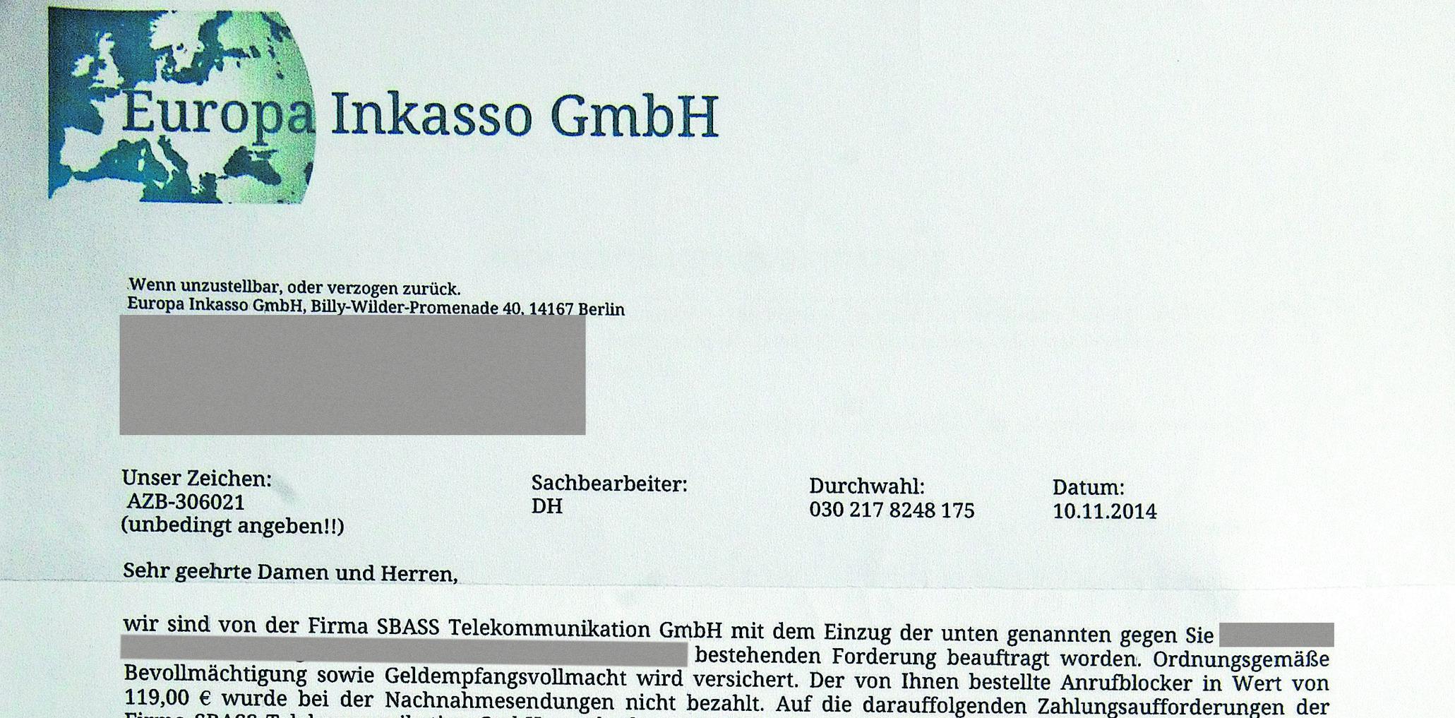 Verbraucherschutzer Warnen Vor Falschen Inkasso Forderungen Nurnberg Nordbayern De