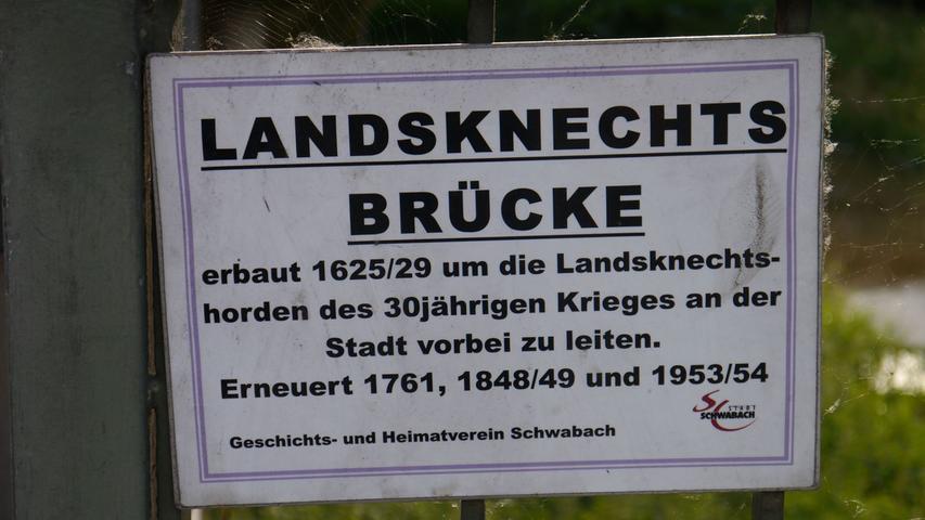 Abriss und Neubau der Schwabacher Landsknechtsbrücke