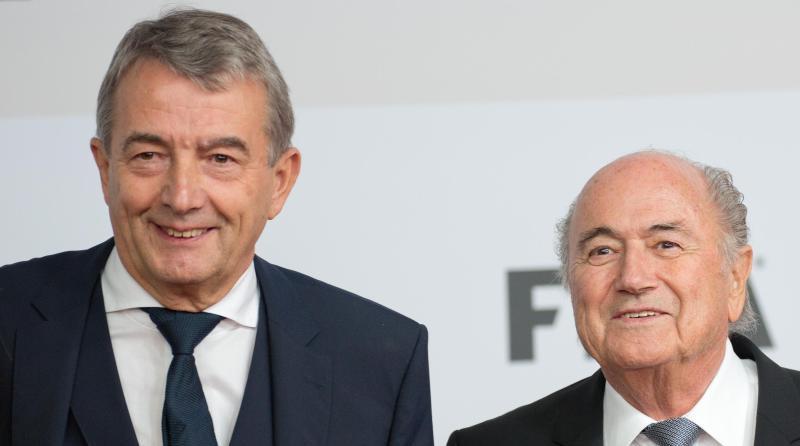 Werden in Zukunft wieder mehr miteinander zu tun haben, Wolfgang Niersbach (links) und Joseph Blatter.