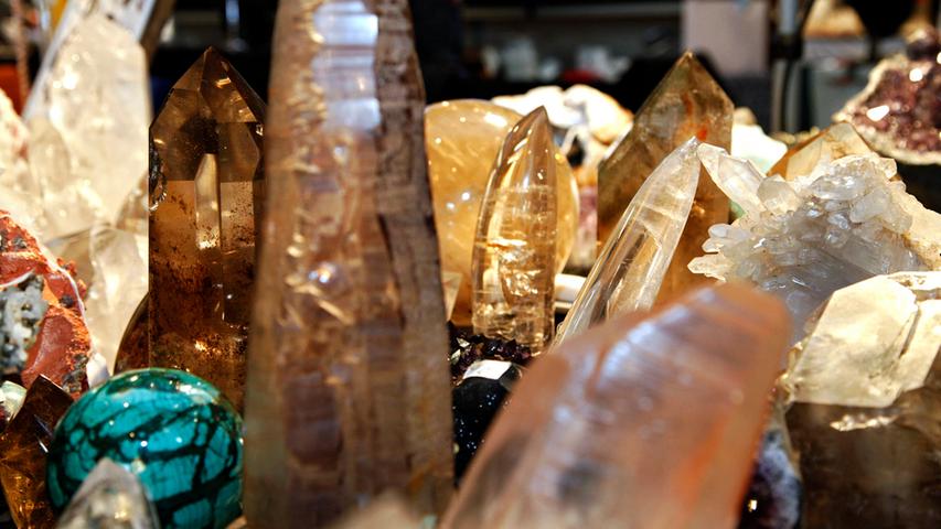 Kristalle, Schmuck und Edelsteine: Nürnberger Mineralientage 
