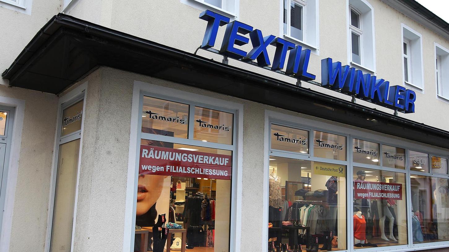 Textil-Winkler räumt Filiale in Forchheim