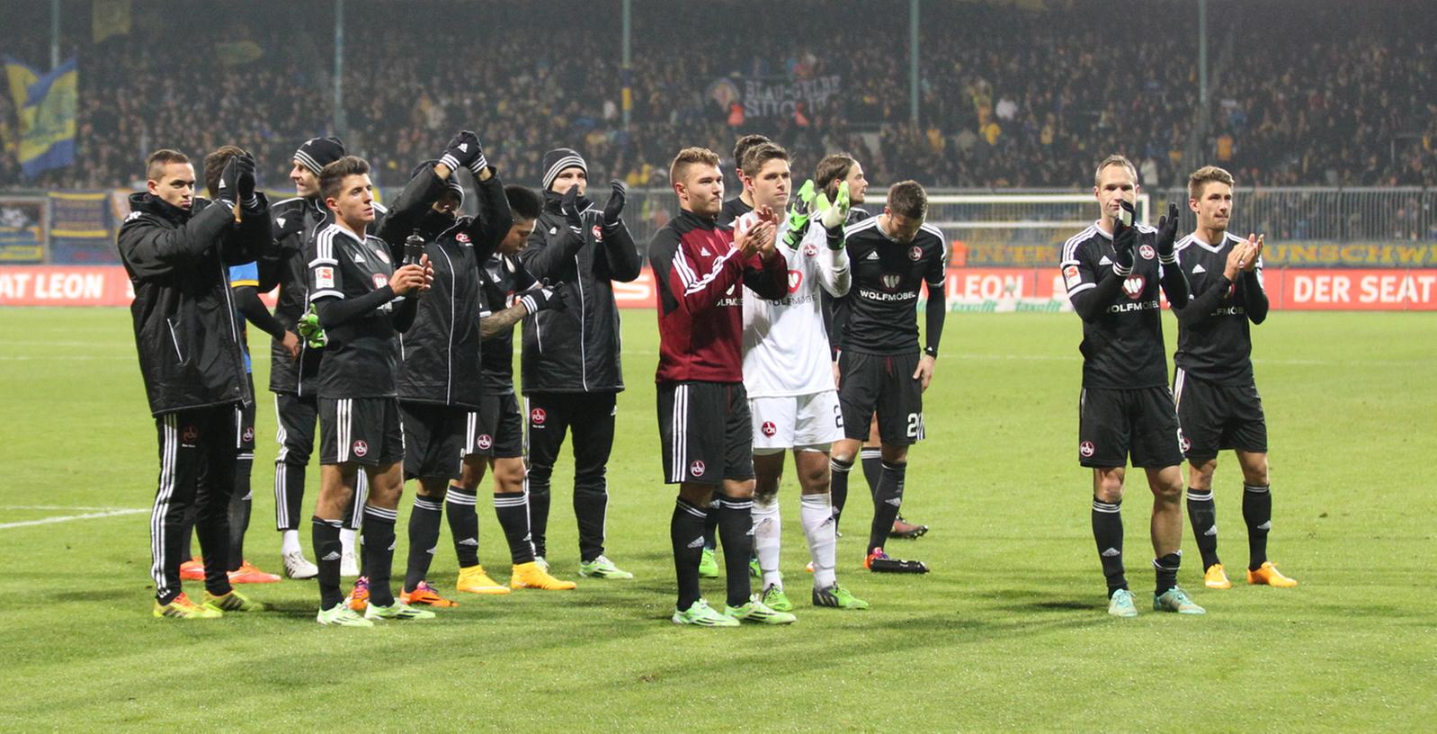 Enttäuschung in Braunschweig: Auch bei der Eintracht hält die FCN-Negativserie auf fremden Plätzen an.