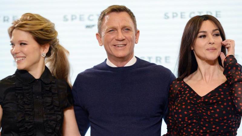 Doppelte Bond-Girl-Power im kommenden 007-Abenteuer "Spectre": Léa Seydoux und Monica Bellucci an der Seite von Daniel Craig.