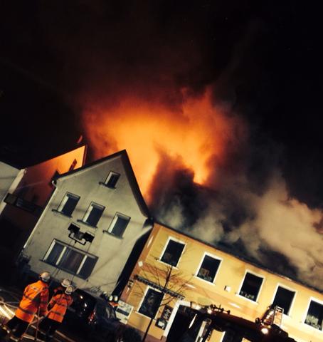 Feuer in Betzenstein:  Gasthaus "Zeiserla" brennt aus