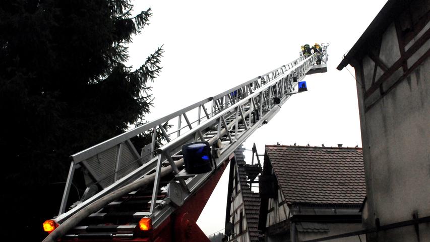 Feuer in Betzenstein:  Gasthaus 