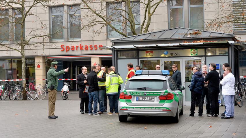 Entwarnung nach Bombendrohung gegen Sparkasse Erlangen
