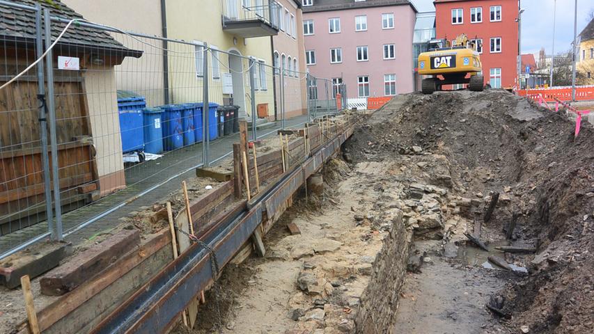 Archäologischer Fund am Unteren Tor in Neumarkt