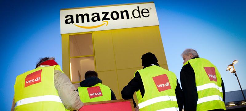 Droht bald der nächste Arbeitskampf bei Amazon? Die Gewerkschaft Verdi kündigt es zumindest an.