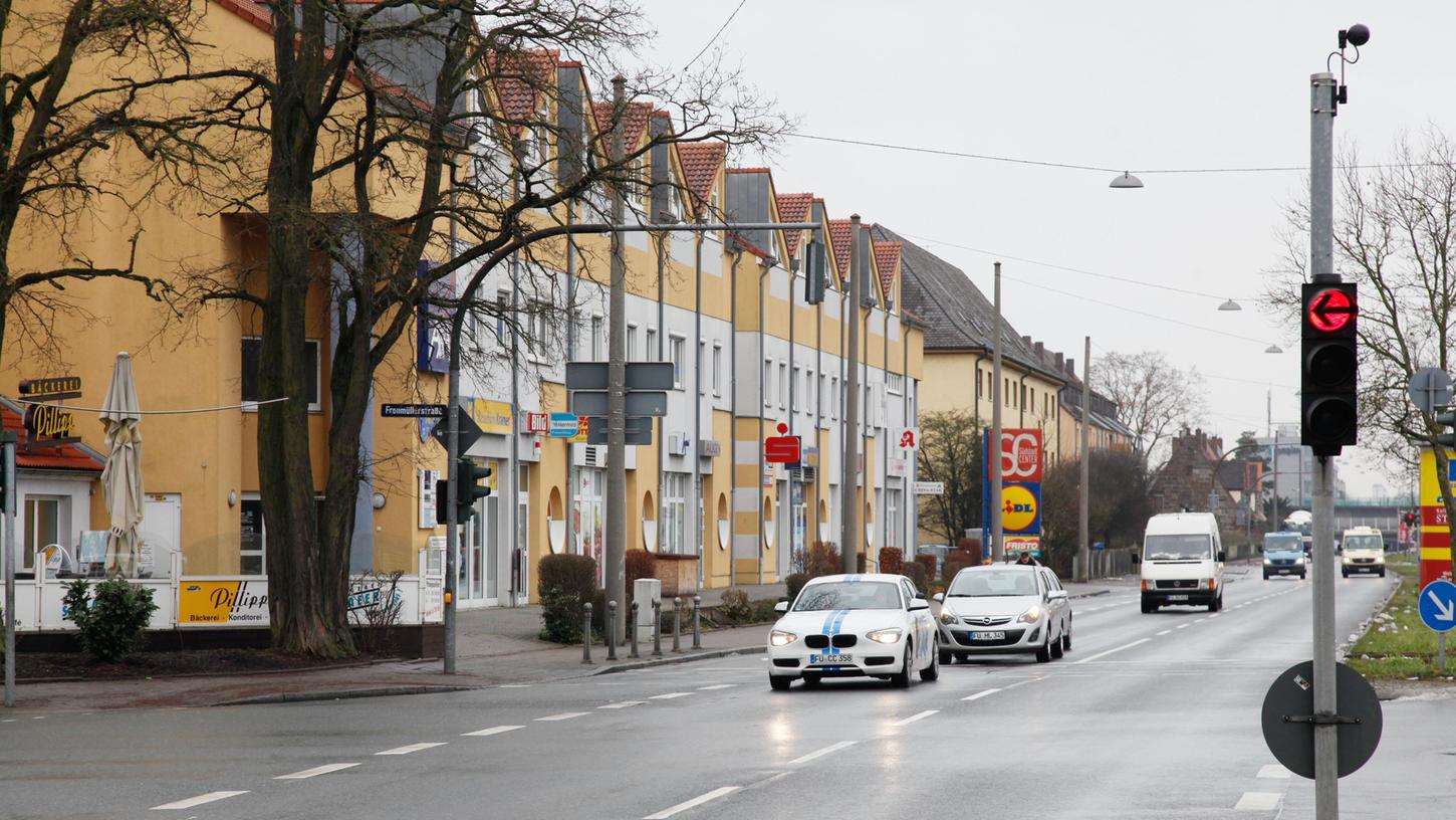 Die Stickstoffdioxid-Belastung in der Schwabacher Straße ist niedriger als befürchtet.
