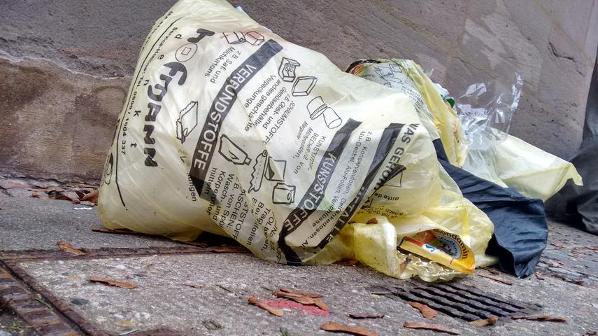 Vom Winde verweht: Müll in der Nürnberger Südstadt