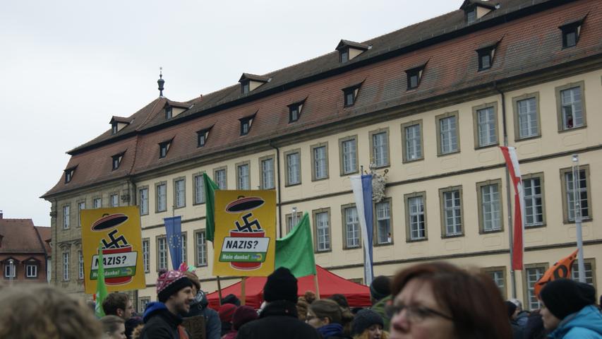 Bamberg: 1000 Demonstranten stellen sich gegen Rechte