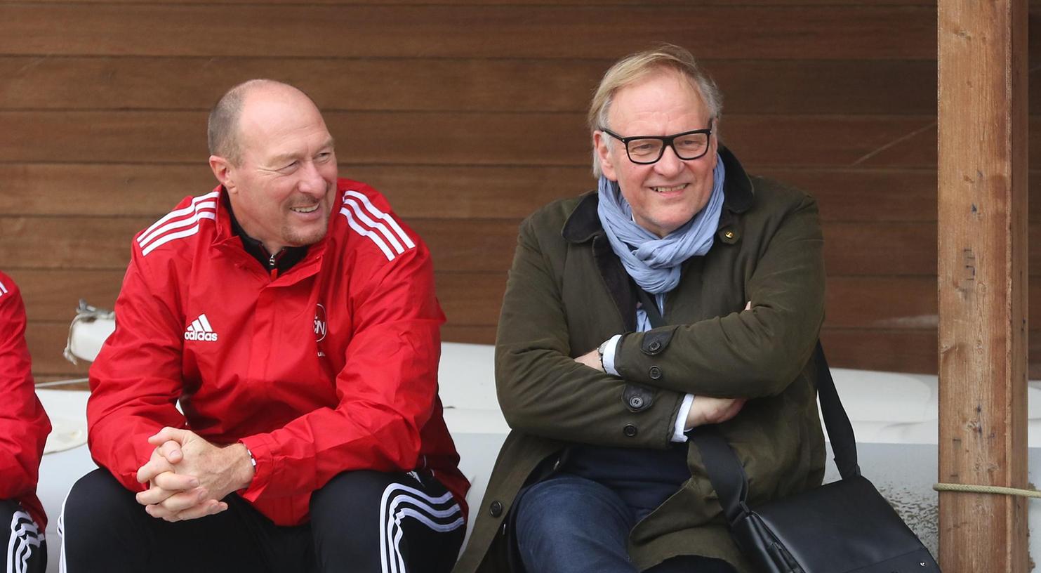 Der eine (Wolfgang Wolf, rechts) kümmert sich ums Sportliche, der andere ums Konzept: Thomas Grethlein (rechts) will mehr Mitglieder beim Club.