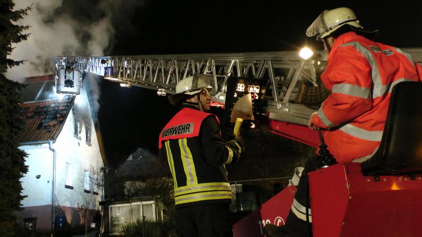 Einfamilienhaus in Münnerstadt brennt nieder