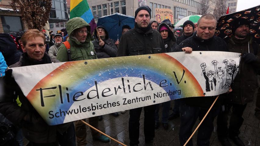Motiv: Kundgebung "Nürnberg hält zusammen" ....Datum: 30.01.2015 ....Fotograf:  Roland Fengler....Ressort: Lokales